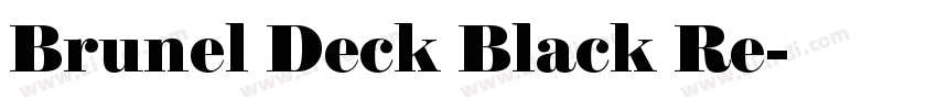 Brunel Deck Black Re字体转换